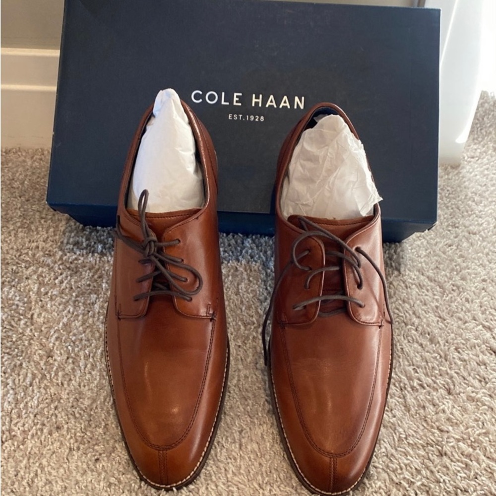 Cole Haan Tan Leather Oxford Shoe size 10